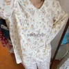 hemkläder kvinnors pyjamas ny höst våren lång ärm mjuk sömnkläder set randig tecknad pyjama kvinna hem nattkläder cardiganvaiduryd