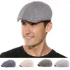 Berets unisex baret hat geavanceerde stijlvolle vintage kort pieks zachte lichtgewicht sboy cap voor winter lente hop