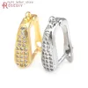 Stud 18K couleur or en laiton et Zircon avec goupille boucles d'oreilles crochets fermoirs bijoux à bricoler soi-même faisant des fournitures boucles d'oreilles accessoires pour les femmes YQ231128