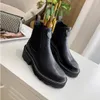 여성 Wonderland Flat Ranger Boot Designer Classics Beaubourg Ankle Boot Luxury Leather 고무 단독 패션 플랫폼 영토 평면 레인저 부츠 부츠 크기 35-41