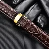 Watch Bands Pattern Luxury Design Leather Watchbands with Automatic Buckle Men Watch Band 18mm 20mm 22mm 24mm Watch Straps 231127