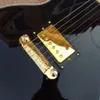 Tastiera per chitarra elettrica personalizzata, hardware nero e oro