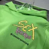 Erkek Hoodies Sweatshirts Ch tasarımcı giyim lüks gündelik kapüşonlu kalp karga kapüşonlu seks kayıtları graffiti sınırlı ins kadın giyim kromları