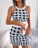 Kvinnors uppsättning 2023 Summer Fashion Open Button Top Wrapped Hip Skirt Set Women's Two Piece Dress