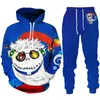 Men's Tracksuits Christmas Santa Claus 3D Print Man Woman Hoodie Pants 2pcs Sets Year Holiday Party Casual Oversized Pullover Tracksuit Set 231127