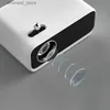 Projectors Wanbo Mini New Projector Support 4K Full HD 1080p 5000 Lumens Protoble Smart Video LED Beam Projector för hemmabio camping Q231128