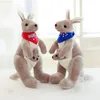 Plush Dolls 32CM Australian Kangaroo Doll Toy Rag Children s Birthday Gift Wedding Cartoon car decoration 231128