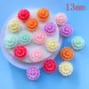 Decoratieve objecten Figurines 30 stks kawaii schattige gemengde bloemen platte rug hars cabochons plakboeking diy sieraden ambachtelijke decoratie accessorie e199 230428