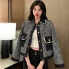 Women's Jackets Spring Spliced Women's Denim Jacket Vintage Casual Cowboy Coat Korean Fashion Loose Abrigos De Mezclilla Design Jaqueta Jeans 230428