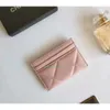 designer purse wallet chaneles card holder Sheep Pickup Card Holder Zero Wallet Leather Change Bag Lingge Card Clip Women's Bag