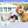 Ciotola automatica per bevande d'acqua alimentata tramite USB per fontana di acqua per cani e gatti con filtro Dispenser elettrico per bere animali domestici Abbeveratoio per gatti