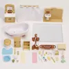 Cucine Gioca Cibo Accessori in miniatura per case delle bambole 112 Collezione di mobili per la casa della famiglia nella foresta Set Pentole da cucina per bambini Regalo per ragazze 230427