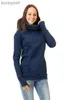 Maternity Tops Tees Pregnant's Women's Breastfeeding Clothes Hooded Sweater Nursing Maternity's Solid Color Long Sleeves Winter Clothes WomenL231128