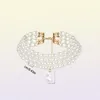 Collane a ciondolo Atmosfera di alto livello boemia Multilayer Elegante catena di clavicole Elegante Clavicle Personality Personality Creative Pearl NE2891186