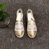 Top Design Chaussures Habillées 2023 mode Canal Femmes En Cuir À Talons Hauts Lettre Logo Fête De Mariage Tourisme Vacances Casual Chaussures Plates 08-001