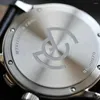 Armbanduhren Mysterious Code Herren-Chronographenuhr 38 mm Luxus-Quarzuhren Panda-Armbanduhr K1 Spiegel 50 m wasserdichtes VK63-Lederarmband