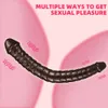 Dildos/Dongs Double Dildo Soft Jelly Dildo for women Gay Lesbian Ended Dong Artificial Penis Adult toys Vagina Anal Sex Products 231128