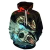 Herren Hoodies Sweatshirts 3D Digitaldruck Personalisierter Wolfskopf Pullover Hoodie Pullover{Kategorie}