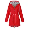 Damen Trenchcoats 2023 Damen Mantel Wasserdichter Übergang Outdoor Wanderbekleidung Leichter Regenmantel