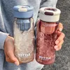 Vattenflaskor 650 ml Creative Water Bottle Summer Outdoor Portable Water Bottle BPA GRATIS DRICKNA BAKKA ÅTER ANVÄNDNING PLAX WATER CUP 230428