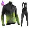 Wielertrui Sets Morvelo Winter Heren Thermische Fleece Fietskleding Racefiets Shirt MTB Uniform Ropa Ciclismo Warme Bib Broek 231127