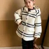 Jaquetas 2024 inverno bebê meninas longo casaco casual capuz moda estilo coreano crianças jaqueta quente crianças outerwear roupas da criança
