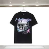 2024 Novo verão Hellstar 260g de alta qualidade puro algodão na moda hip-hop crânio capacete carta impressão manga curta o-pescoço camiseta camisetas roupas tamanho S-3xl DKZP