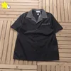 Rhude Back Big Imprimer Men Femmes Fashion Casual Fashion Shirts Shirts Pocket Pocket Embrodery Designer T-Shirts 498