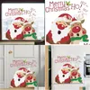 Wall Stickers Christmas Window Santa Claus Elk Kids Rooms Decor Decals Year 2022 Decorative Drop Delivery Home Garden Dhja8