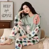 home clothing Large Pajamas Home Women's Suit Loose Pure Service Long-sleeved Simple Casual And Autumn Models Size 5XL Spring Cottonvaiduryd