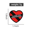 CLOSED FOR MAINTENANCE Enamel Pins Custom Black Red Heart Brooches Lapel Badges warning Sign Jewelry Gift for Friends