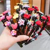 Hair Accessories Cute Flower Bangs Fixed Braided Hairbands Clips For Girls Kids Sweet Ornament Headband Fashion Dress