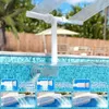 Garden Decorations Pool Fountain Dual Sprinkler LED Lights Waterfall Fountains Outdoor Swimming Spa Pond Cooling Decor 231127
