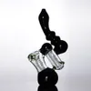 IN STOCK Black Smoking Pipe Double Chamber Glass Bubbler Water Bong Dab Rigs Shisha Hand Pipes Free Shipping