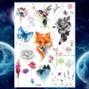 Tatuaggi Adesivi Disegni Colorati YURAN Caviglia Flora Ciliegia Lavanda Flash Tatuaggi Falsi Impermeabili Tatuaggi Temporanei Donne Braccio Petto Tatuaggi Adesivi Body Art Tatuaggi PersonalizzatiL