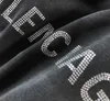 Мужские футболки Мужские плюс тройники Поло с круглыми шеей вышитыми и напечатанными полярным стилем летняя одежда с уличным чистым хлопком FWB T230428