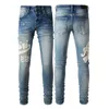 Män byxor designer jeans för mens jeanshole Italy varumärke man långa byxor byxor streetwear denim mager smal rak cyklist jean för d2 designer mens staplade topp