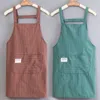 Aprons Apron household kitchen home and abroad pure cotton women net red summer thin catering special work clothes 231128