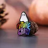 Future Ghost Emalj Pins Custom Halloween Rainbow Ghost Art Brosches Lapel Badges Cartoon Jewelry Gift for Kids Friends