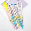 Wholesale Cartoon neutral pen cute corner biology student stationery creative water pen signature pen full needle blue/black