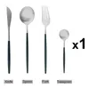 Наборы обедов Jankng Red Gold Setleres Set Set Sture Ruxury Prawe Home Home Fork Spoon Нож Кухонный Серебряный Серебряный Серебряный