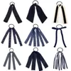 Accessoires pour cheveux 001W, uniforme scolaire bleu marine, couleur pour filles, pinces à nœud, bandeau à la mode