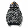 A Bathing B Ape Felpe con cappuccio da uomo Autunno e inverno New Shark Cookie Camo Maglione per uomo e donna Coppia cardigan Cappotto con cappuccio