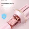 Curling Irons CkeyiN Automatic Hair Curler Stick Professional Rotating Curling Iron Negative Ion Hair Waver Ceramic Coating Styling Machine Q231128