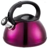 Hip Flasks Multi-color Stainless Steel Gas Induction Whistling Kettle Capacity 3L Stovetop Teapot For Your Kitchen