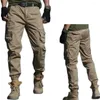 Men's Pants 2023 High Quality Khaki Summer Men Military Tactical Jogger Camouflage Cargo Multi-Pocket Fashion Black Army Trouser