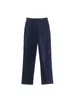 Pantalons pour femmes 2023 Femmes Été Droite Casual Solide Lin Boutons Femme Élégante Rue Pleine Longueur Pantalon Pantalon Vêtements