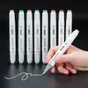 12pcsWatercolor Brush Pens TouchFIVE 30/40/60/80 Color Set Markers Pen Alcohol Based Manga Marker Drawing School Art Supplies Student Kids Gift P230427