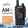 Walkie talkie radtel rt 495 10w IP67 vattentät 6 band amatör skinka tvåvägs radio 256ch Aviation Air Band LCD Color Scan 231128