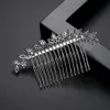 Bijoux de cheveux de mariage LUOTEEMI fleur cubique zircone peigne à cheveux Style Vintage femmes élégantes CZ mariée accessoires de cheveux de mariage cadeau de cérémonie de fiançailles 231128